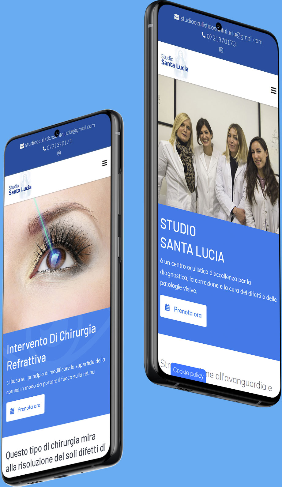 pagine sul cellulare del sito rivista progetti